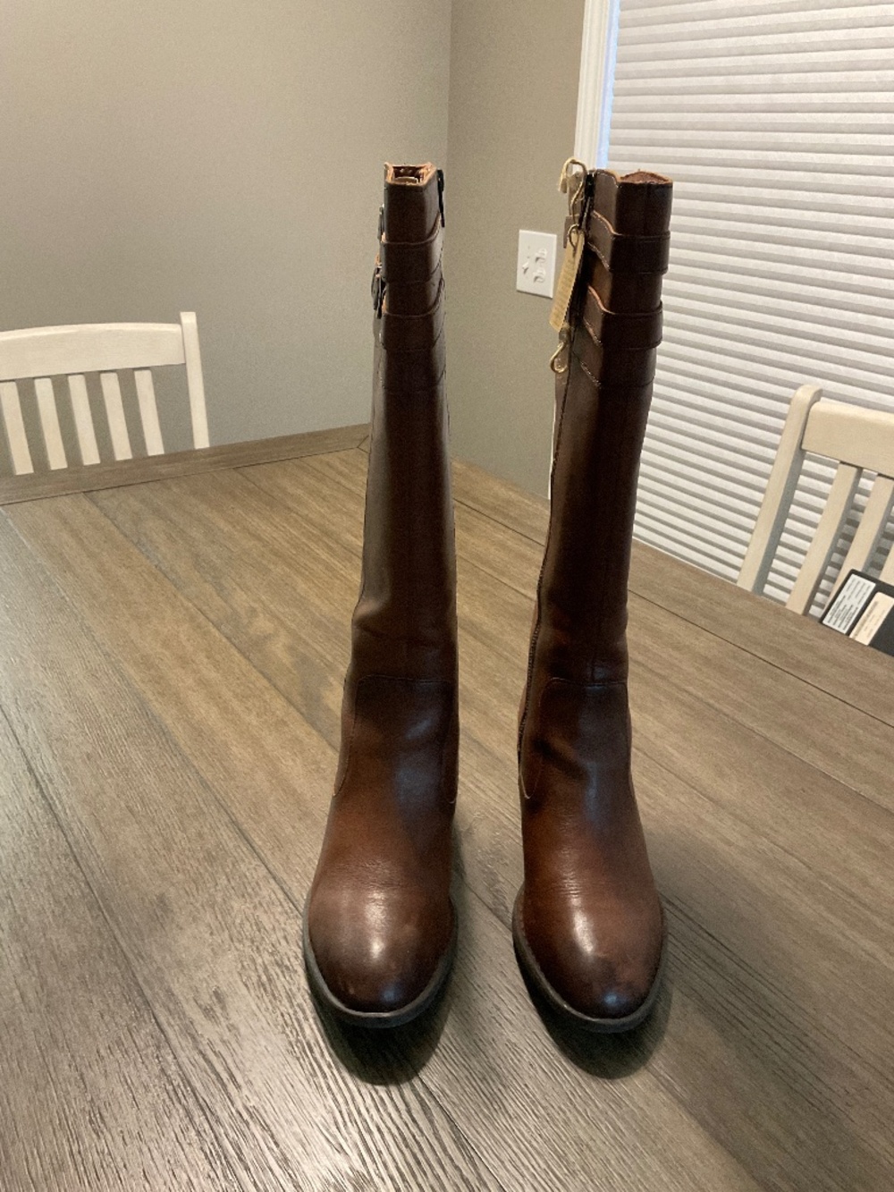 Born Crown Tay Ladies Leather Knee-Hi Boots Size 10 Brown - New with Tags